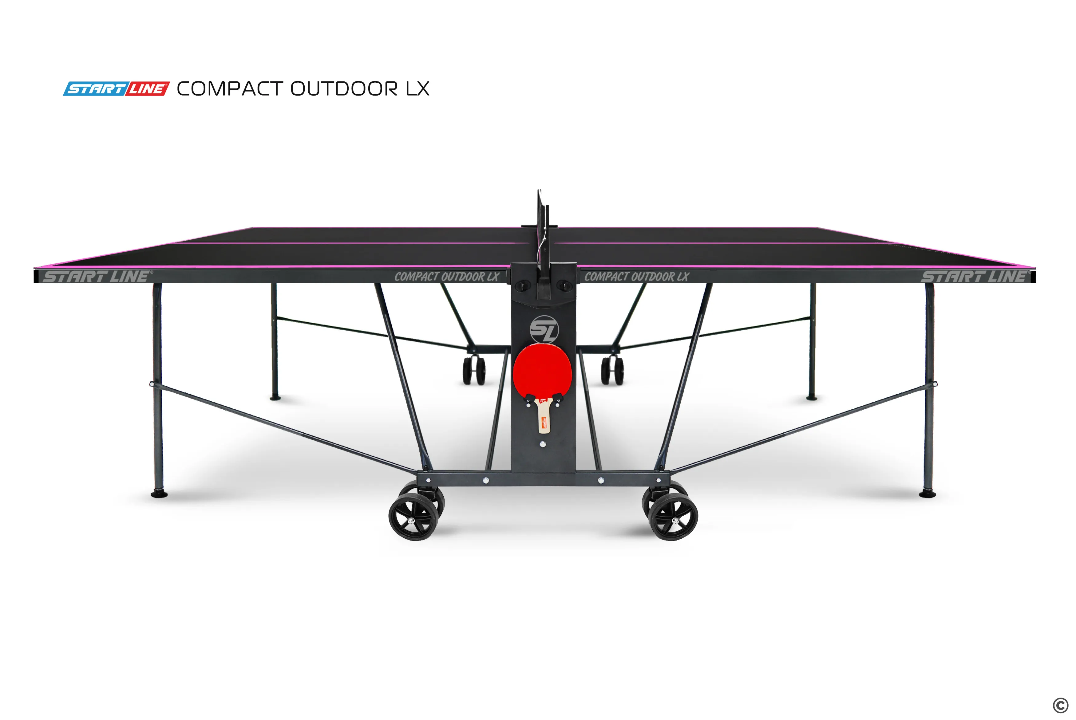Стол теннисный Compact-2 LX Всепогодный Black
