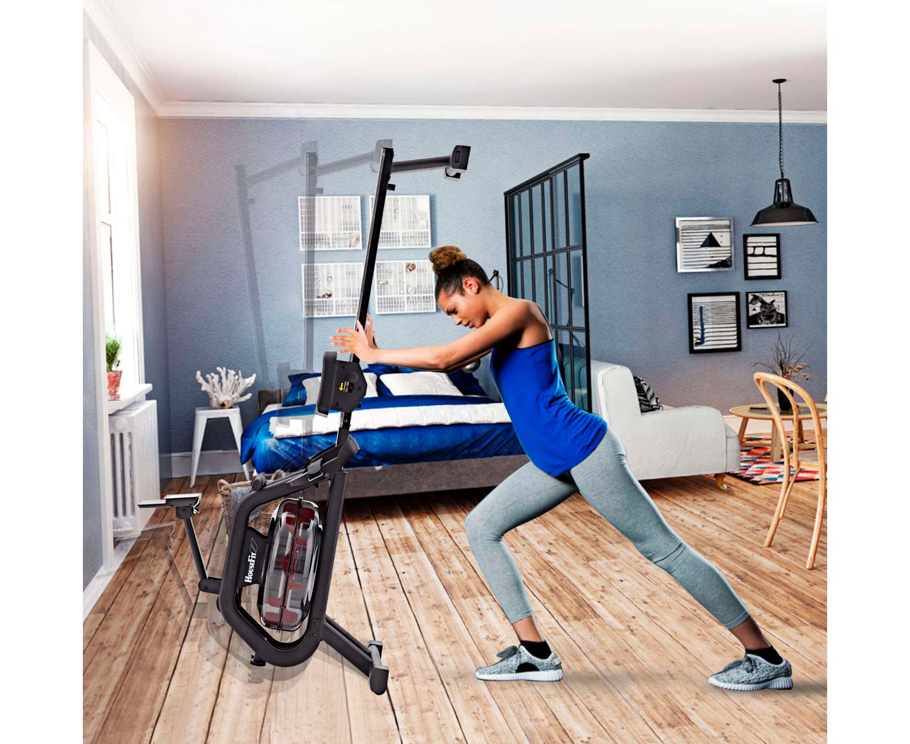 Гребной тренажер HouseFit DH-8641B