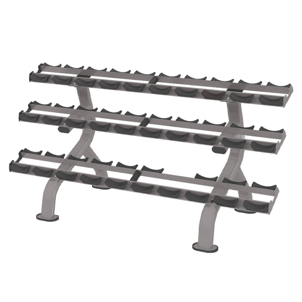 Стойка для гантелей Smith DR027, 3 полки