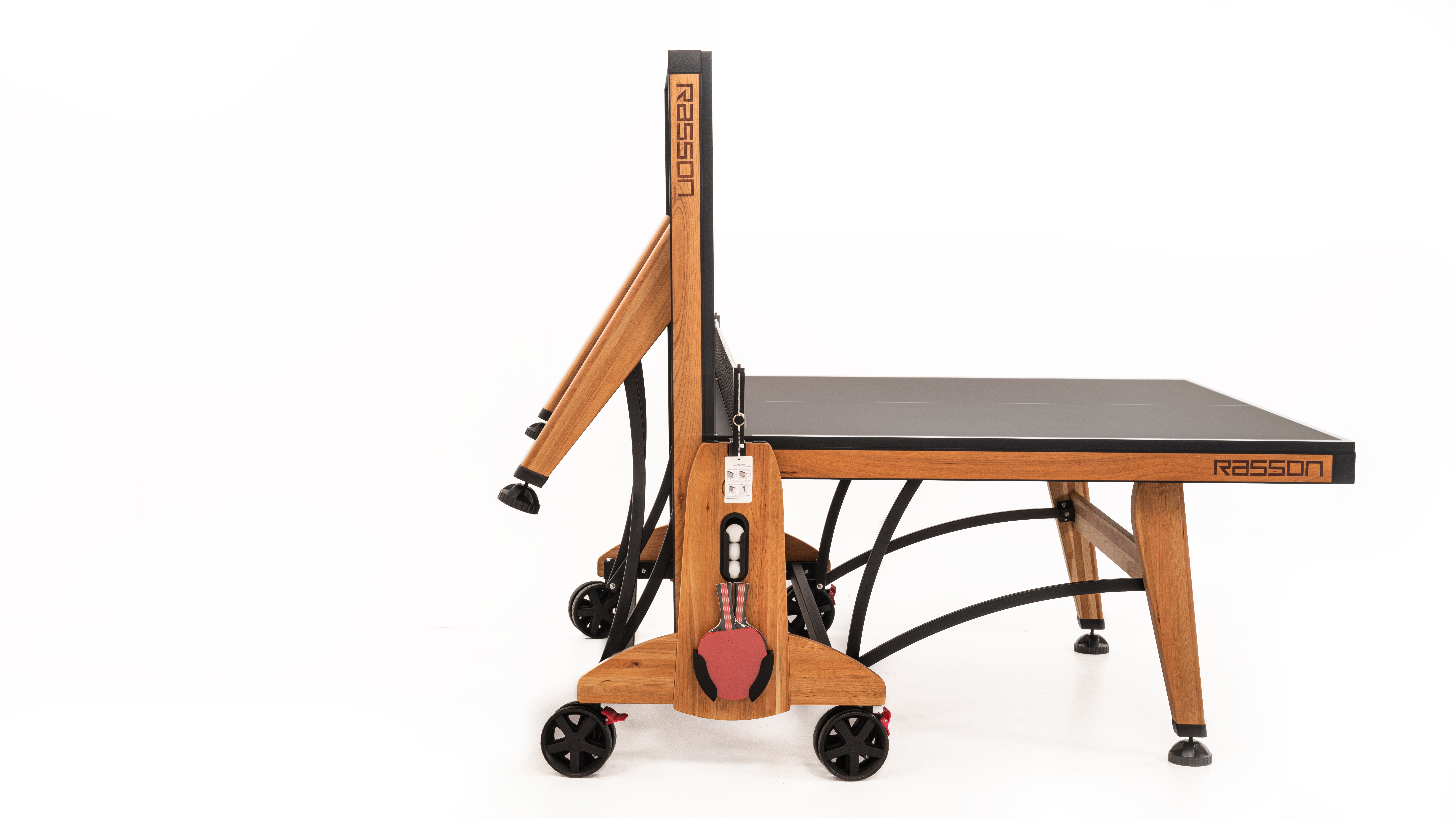 Теннисный стол "RASSON PREMIUM T03 Indoor" (274 х 152,5 х 76 см, натуральная вишня) с сеткой