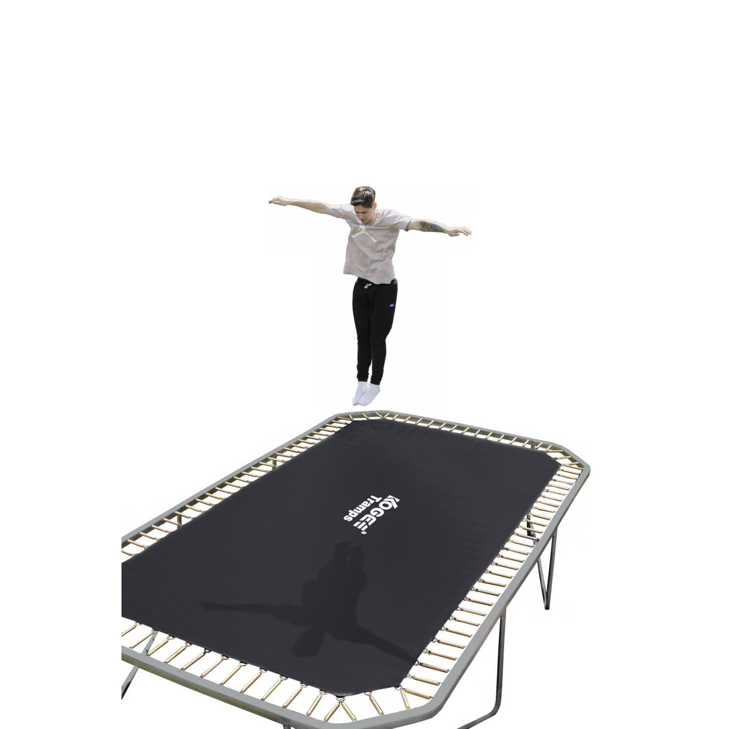 Батут KOGEE TRAMPS TOP Tramps 10'x14'(4.3x3.0м) прямоугольный с защитной сетью
